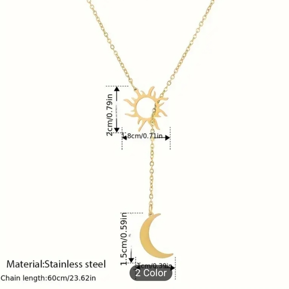 ✨ New ✨ Sun Totem and Moon Necklace - Picture 4 of 4